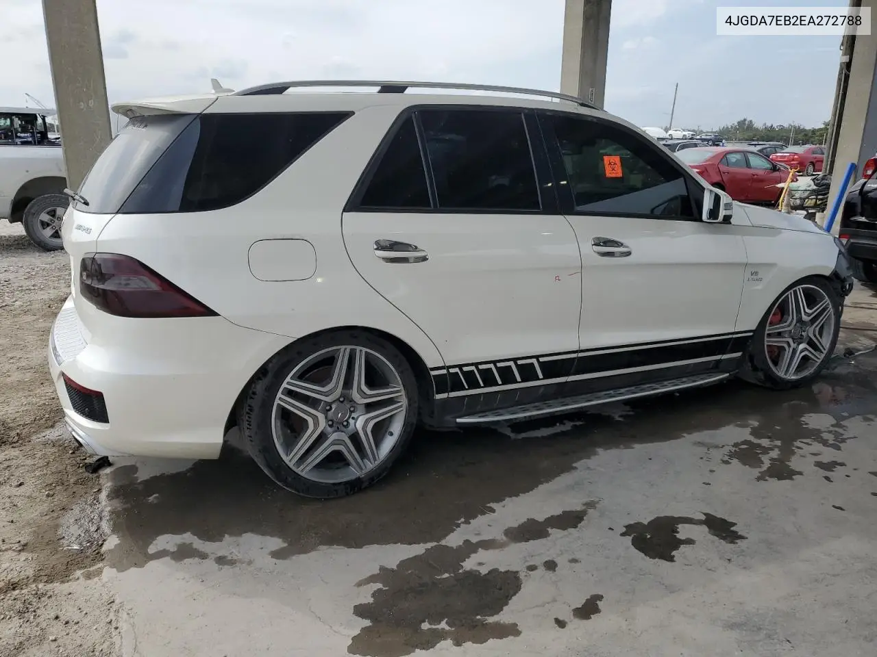 2014 Mercedes-Benz Ml 63 Amg VIN: 4JGDA7EB2EA272788 Lot: 49834825