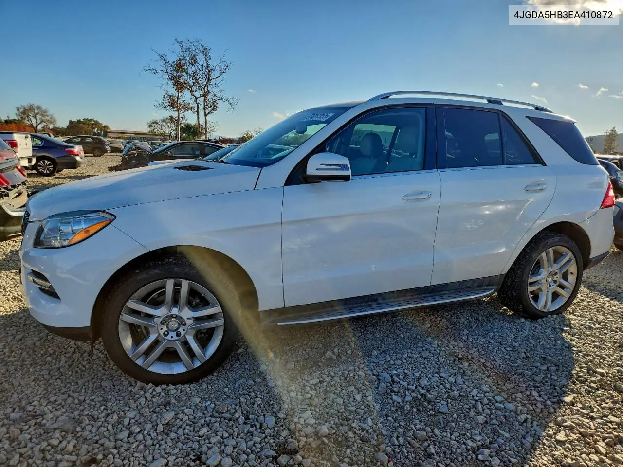 4JGDA5HB3EA410872 2014 Mercedes-Benz Ml 350 4Matic