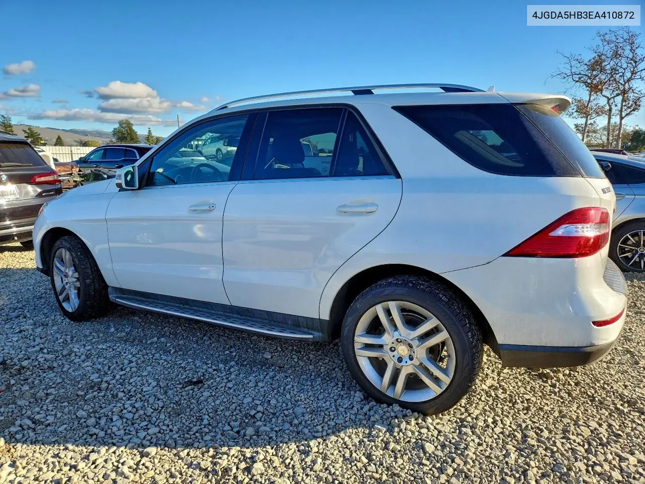4JGDA5HB3EA410872 2014 Mercedes-Benz Ml 350 4Matic