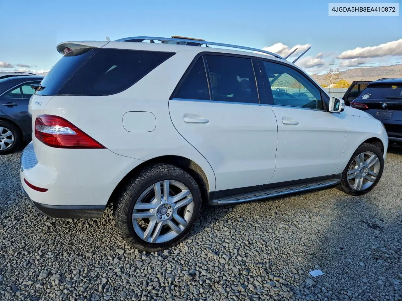 4JGDA5HB3EA410872 2014 Mercedes-Benz Ml 350 4Matic