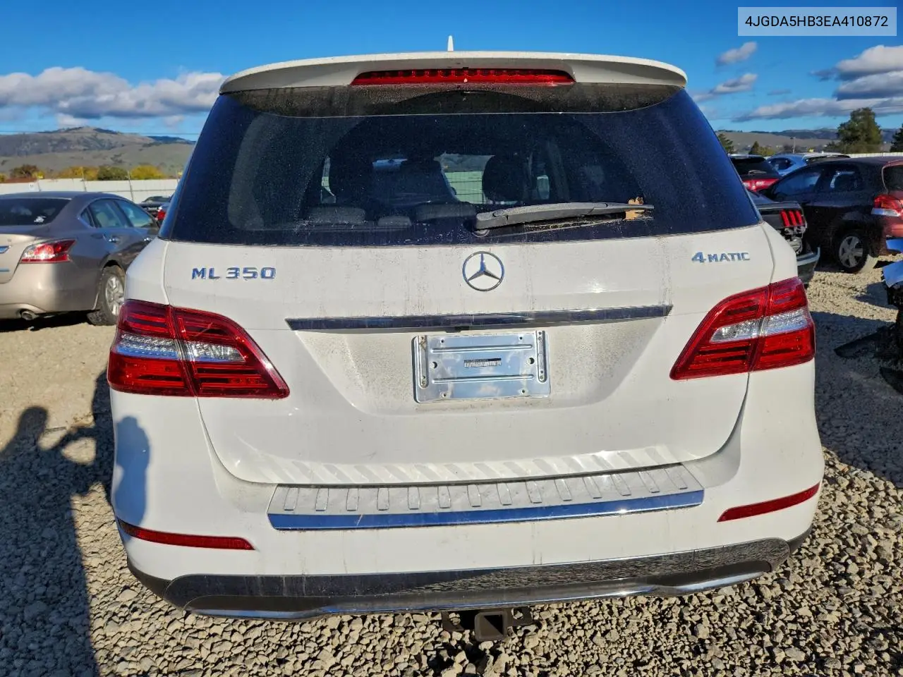 4JGDA5HB3EA410872 2014 Mercedes-Benz Ml 350 4Matic
