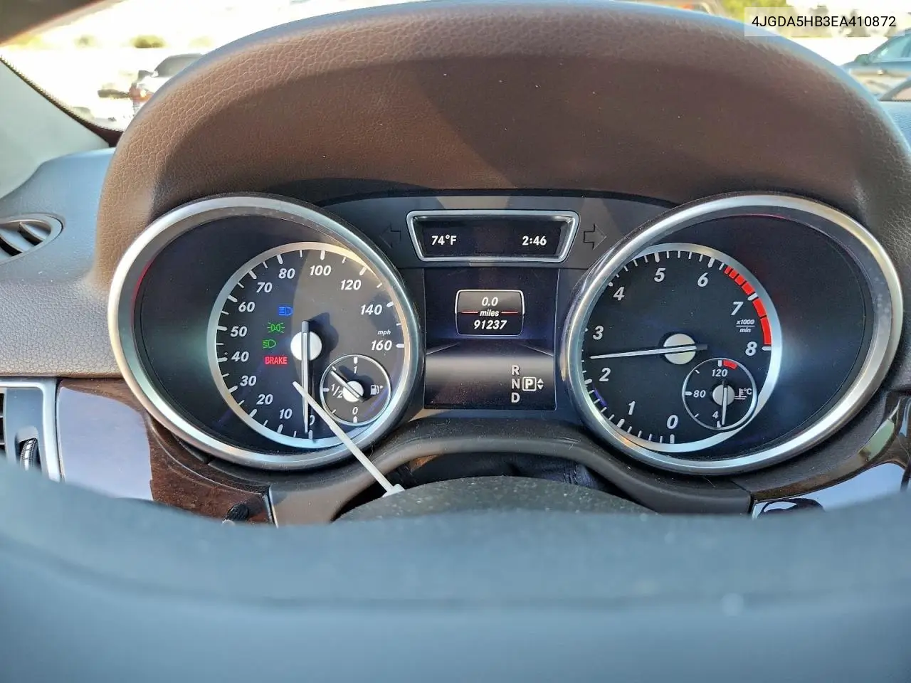 4JGDA5HB3EA410872 2014 Mercedes-Benz Ml 350 4Matic