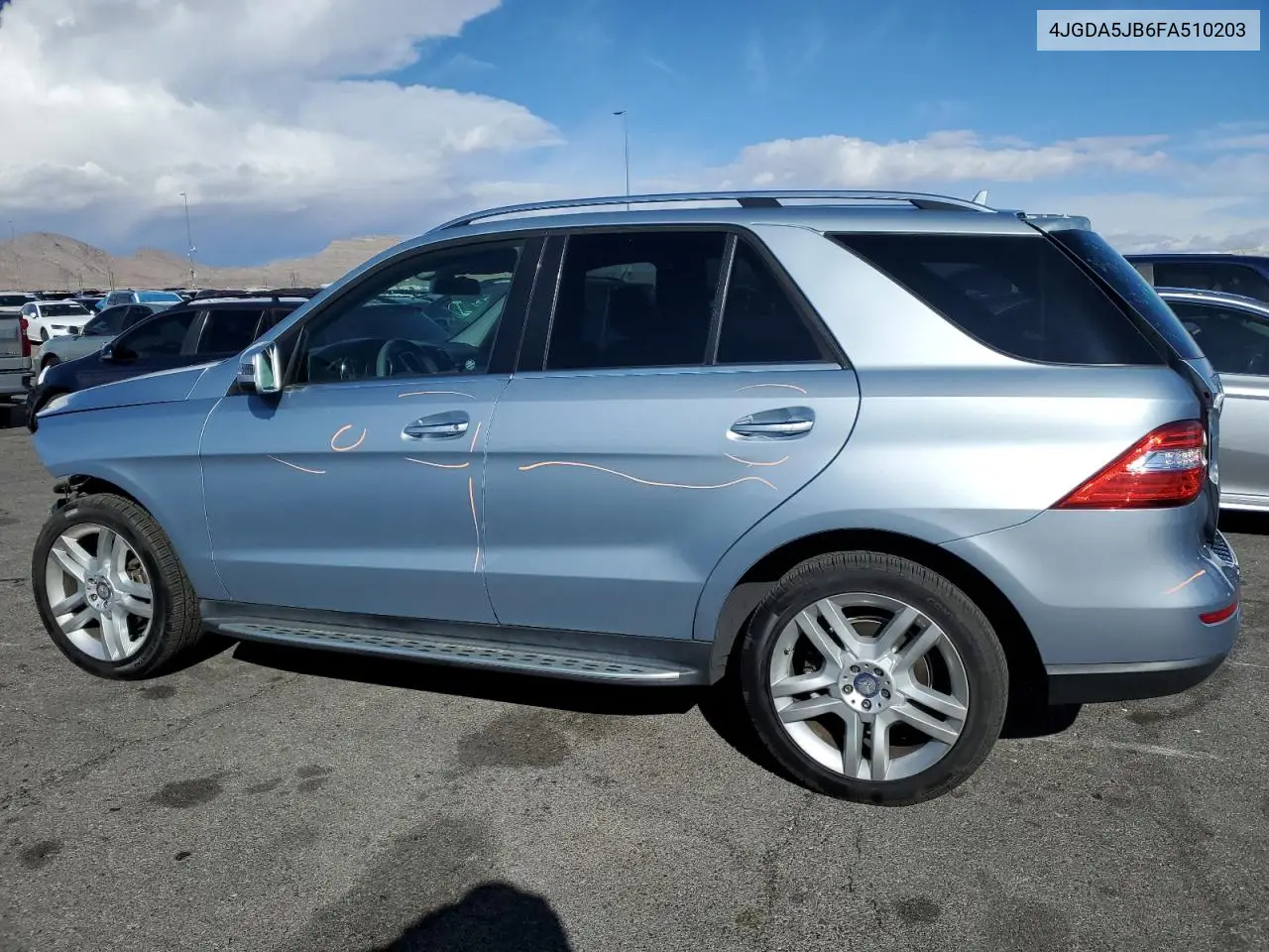2015 Mercedes-Benz Ml 350 VIN: 4JGDA5JB6FA510203 Lot: 45706745