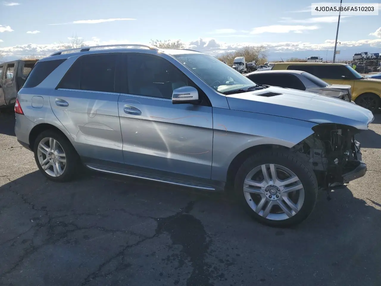 2015 Mercedes-Benz Ml 350 VIN: 4JGDA5JB6FA510203 Lot: 45706745