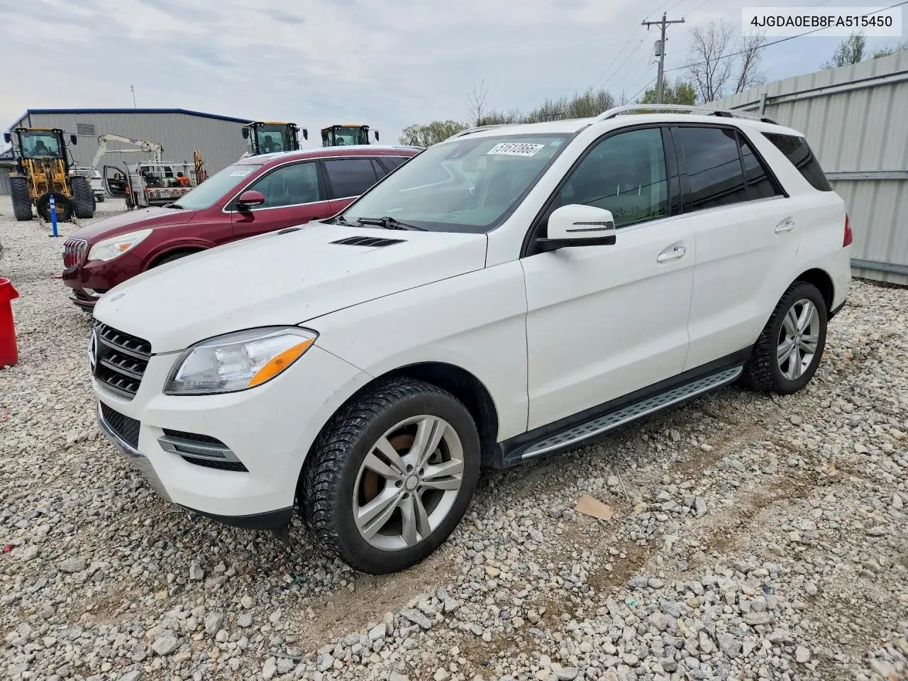 2015 Mercedes-Benz Ml 250 Bluetec VIN: 4JGDA0EB8FA515450 Lot: 51612866