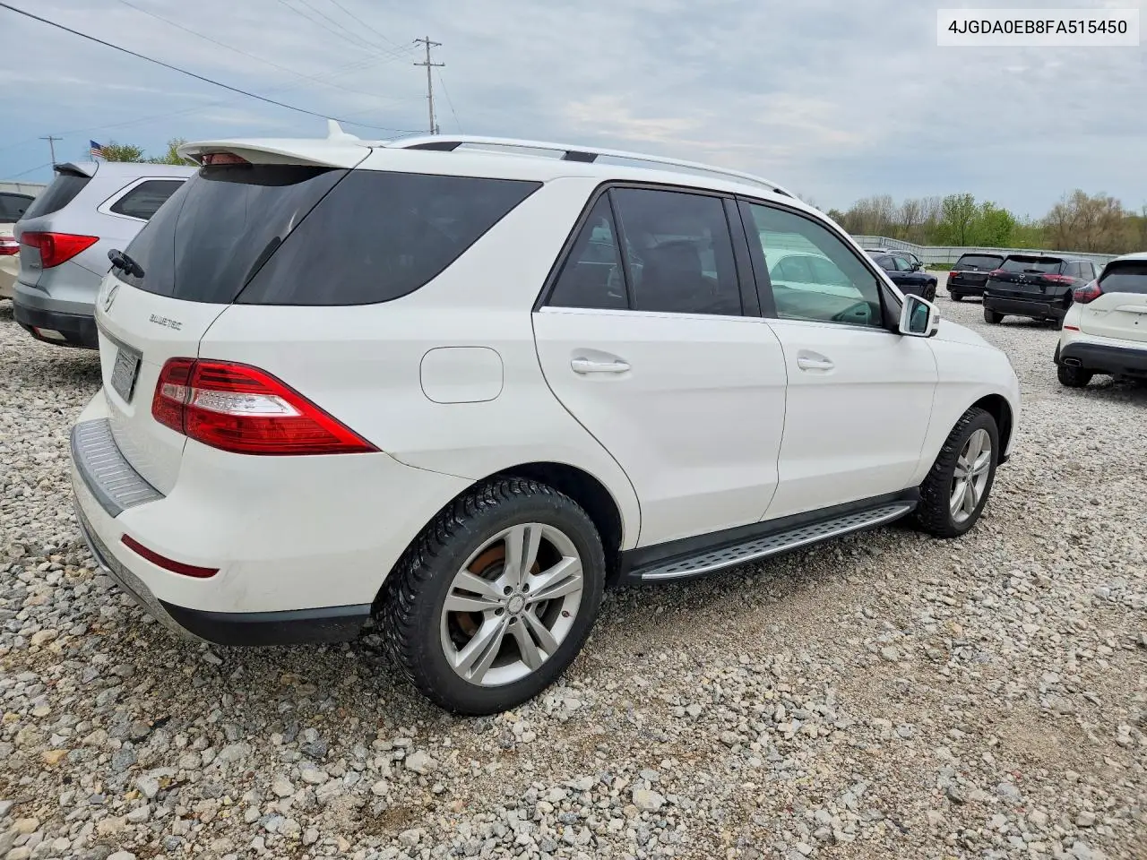 2015 Mercedes-Benz Ml 250 Bluetec VIN: 4JGDA0EB8FA515450 Lot: 51612866