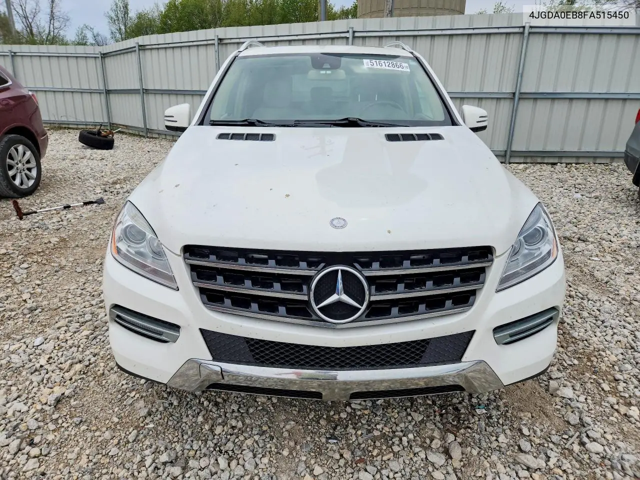 2015 Mercedes-Benz Ml 250 Bluetec VIN: 4JGDA0EB8FA515450 Lot: 51612866