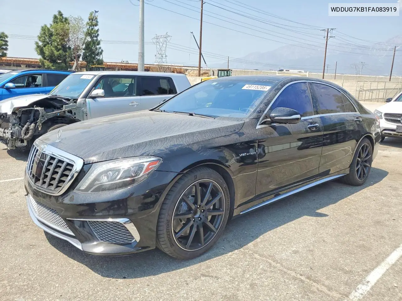 WDDUG7KB1FA083919 2015 Mercedes-Benz S 65 Amg