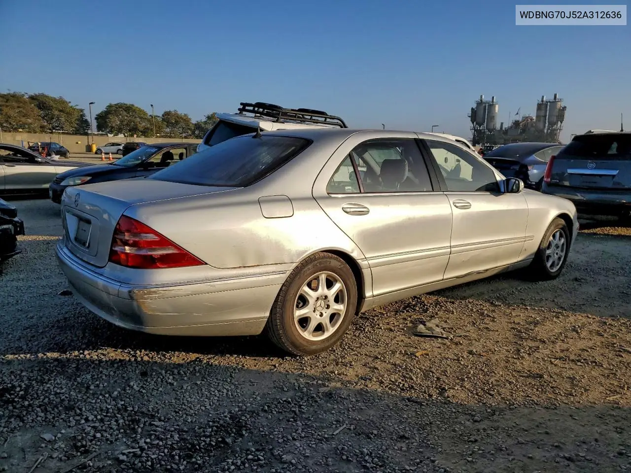 WDBNG70J52A312636 2002 Mercedes-Benz S 430