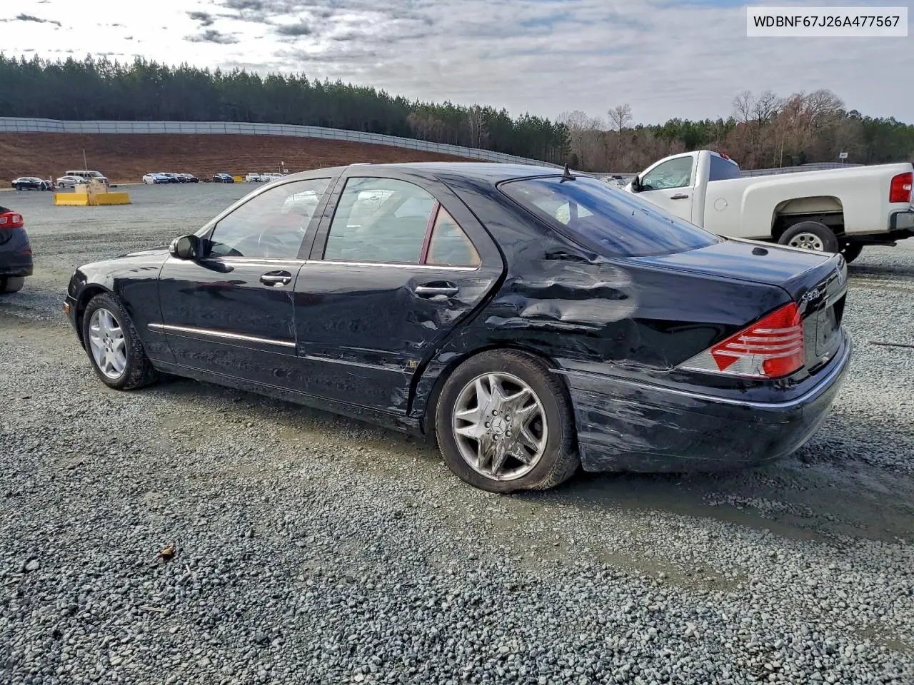 WDBNF67J26A477567 2006 Mercedes-Benz S 350