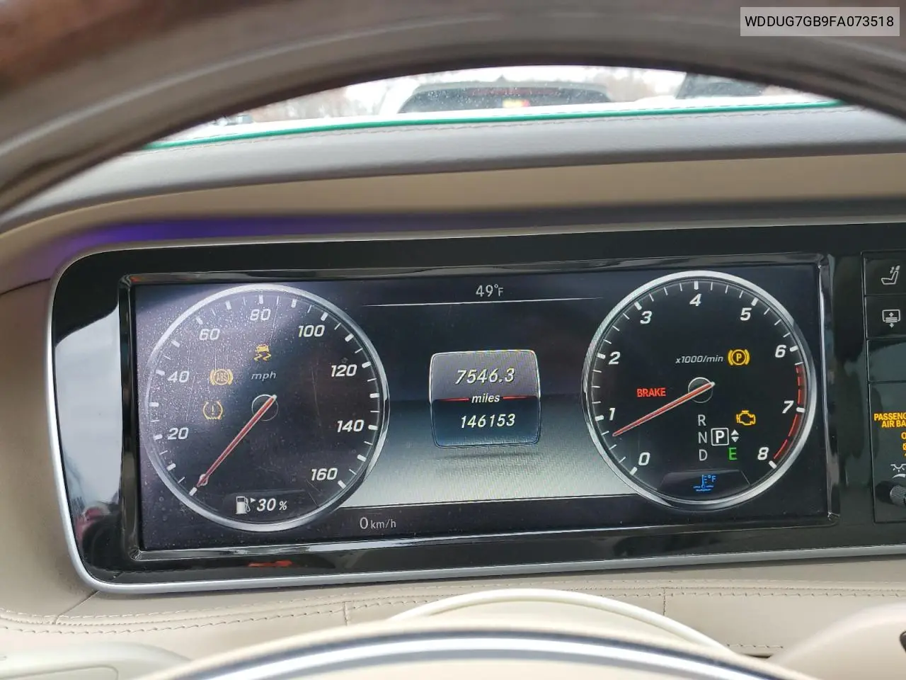 WDDUG7GB9FA073518 2015 Mercedes-Benz S S600