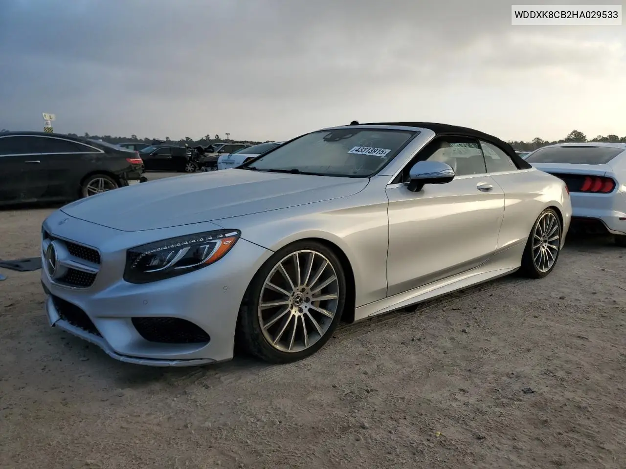 2017 Mercedes-Benz S 550 VIN: WDDXK8CB2HA029533 Lot: 43313915
