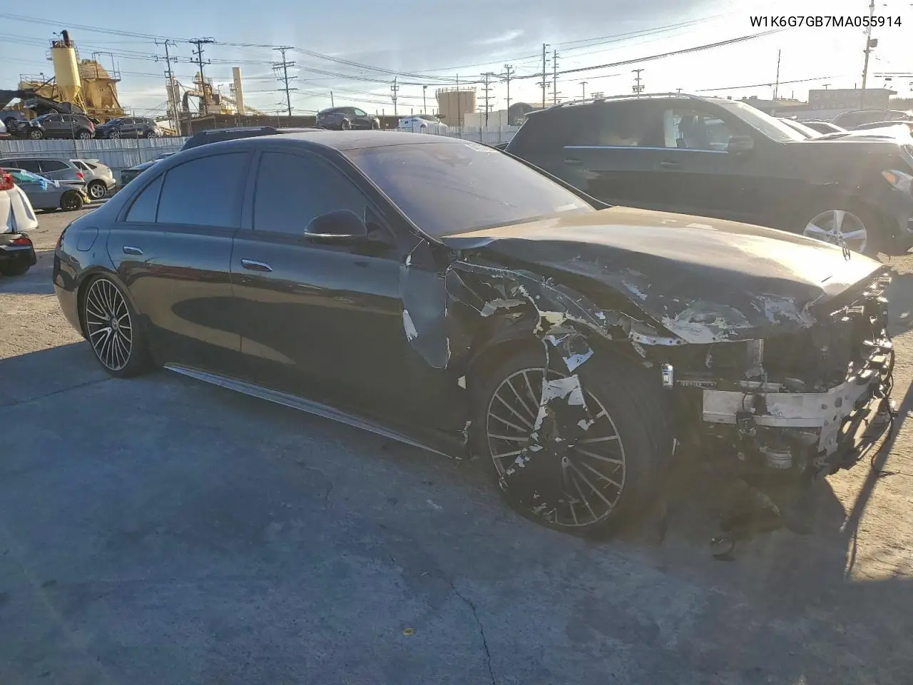 W1K6G7GB7MA055914 2021 Mercedes-Benz S 580 4Matic