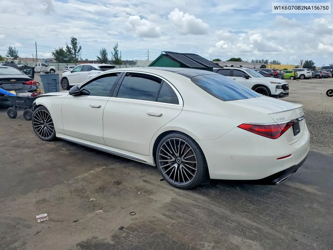 2022 Mercedes-Benz S 580 4Matic VIN: W1K6G7GB2NA156750 Lot: 55870586