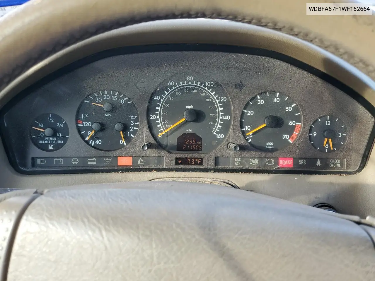 WDBFA67F1WF162664 1998 Mercedes-Benz Sl 500