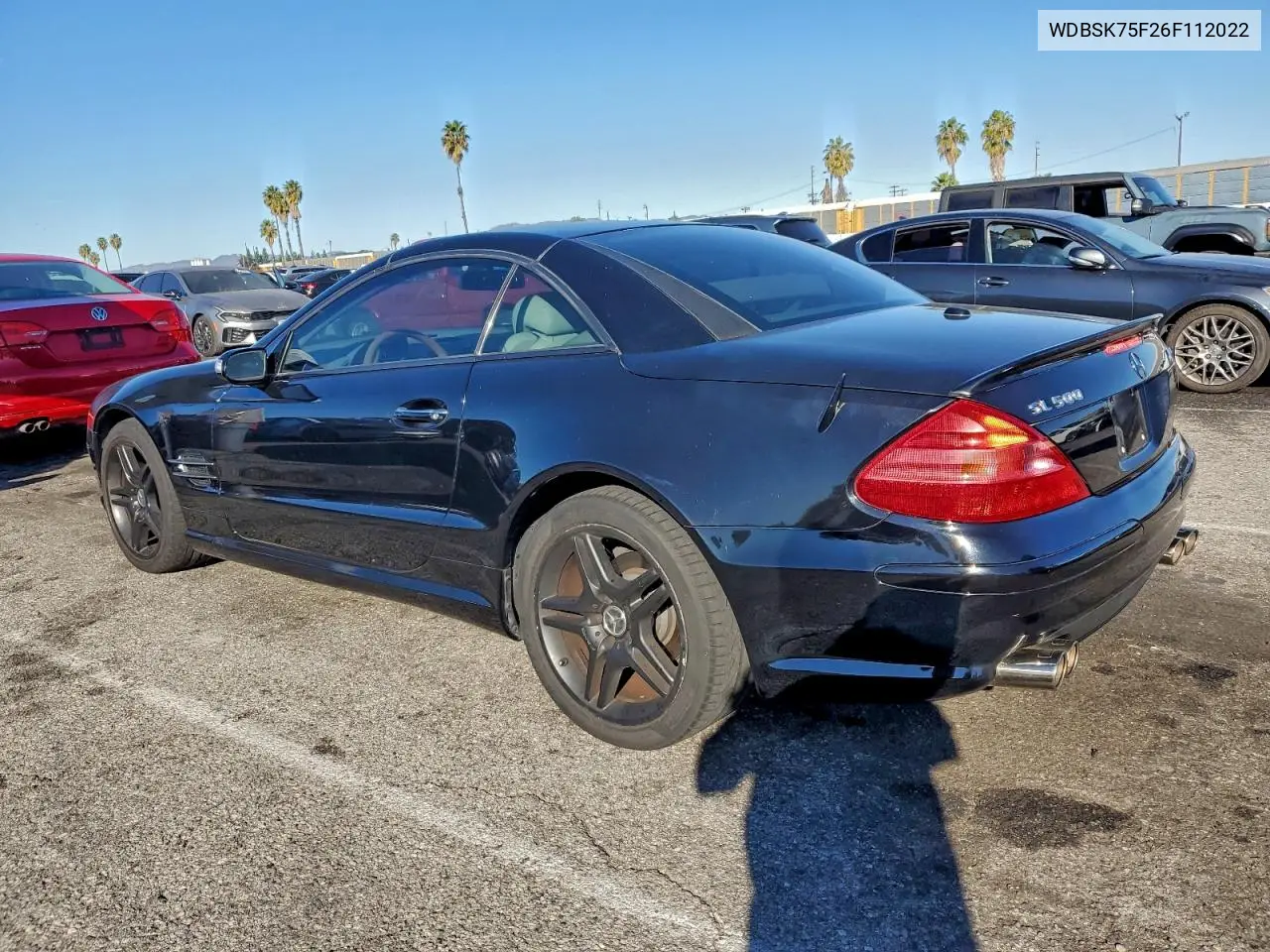 WDBSK75F26F112022 2006 Mercedes-Benz Sl 500