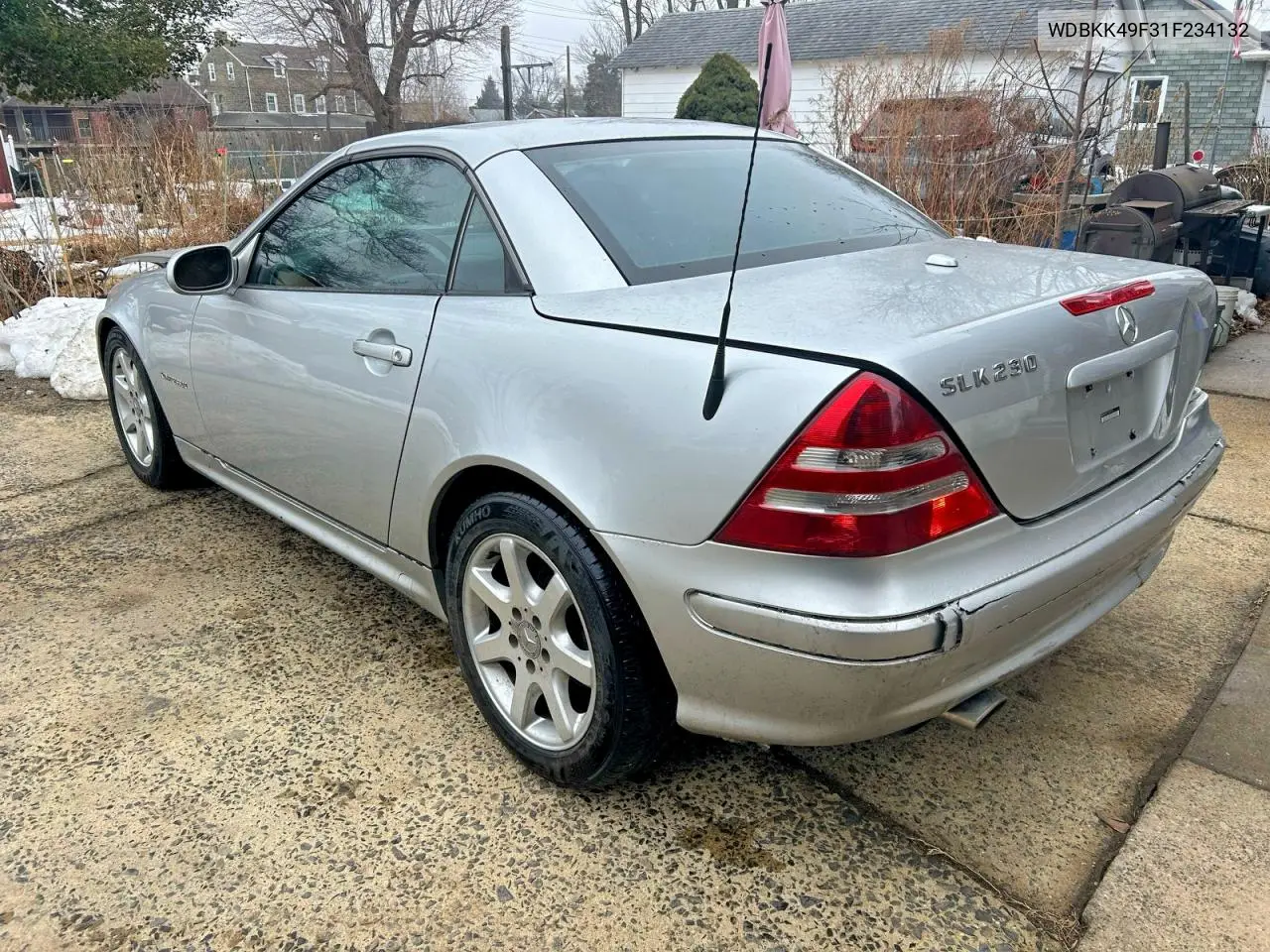 WDBKK49F31F234132 2001 Mercedes-Benz Slk 230 Kompressor