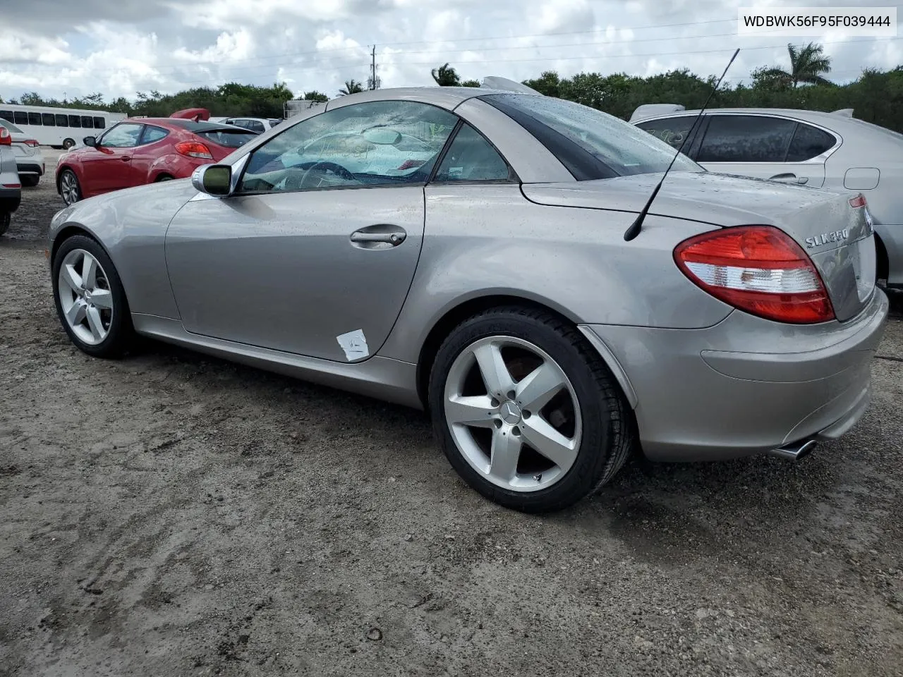 2005 Mercedes-Benz Slk 350 VIN: WDBWK56F95F039444 Lot: 59275854
