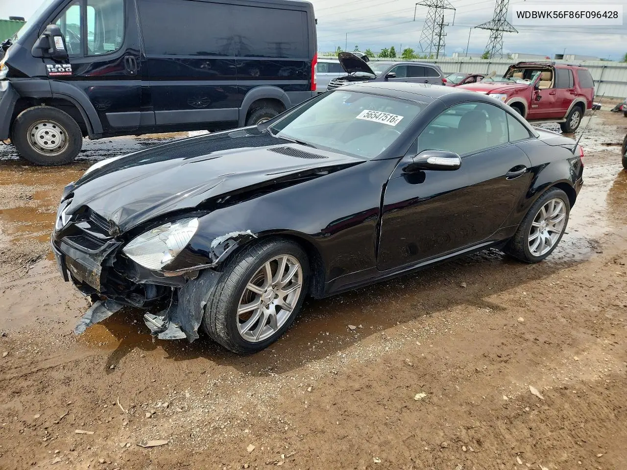 2006 Mercedes-Benz Slk 350 VIN: WDBWK56F86F096428 Lot: 56547516