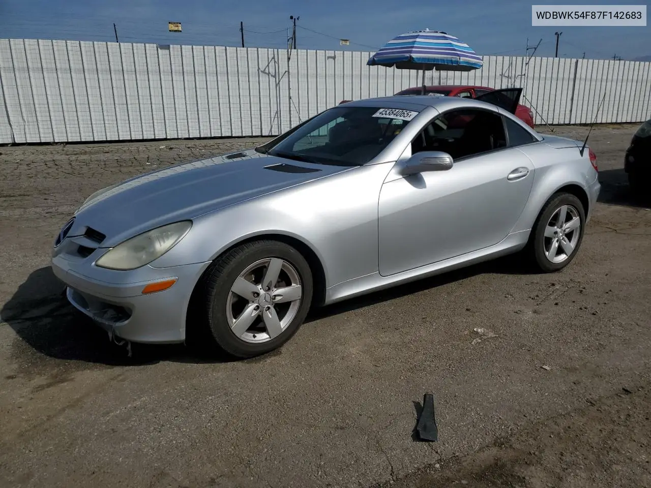 2007 Mercedes-Benz Slk 280 VIN: WDBWK54F87F142683 Lot: 45384065