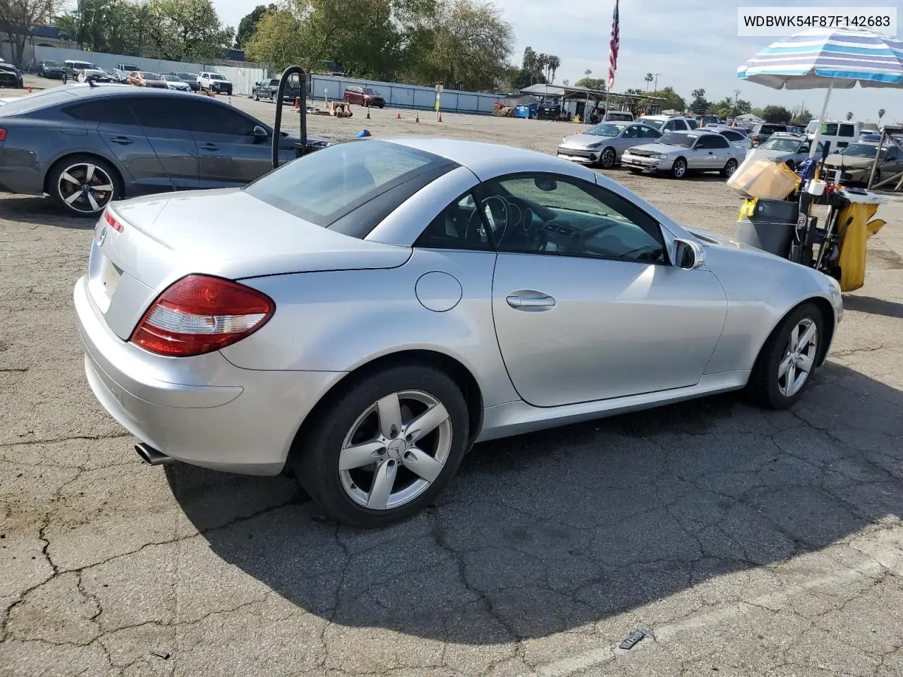 2007 Mercedes-Benz Slk 280 VIN: WDBWK54F87F142683 Lot: 45384065