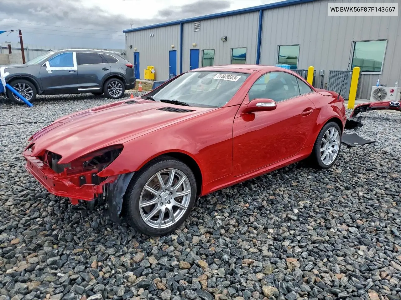 WDBWK56F87F143667 2007 Mercedes-Benz Slk 350
