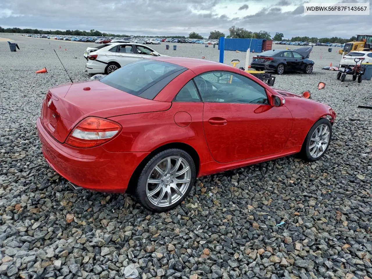 WDBWK56F87F143667 2007 Mercedes-Benz Slk 350