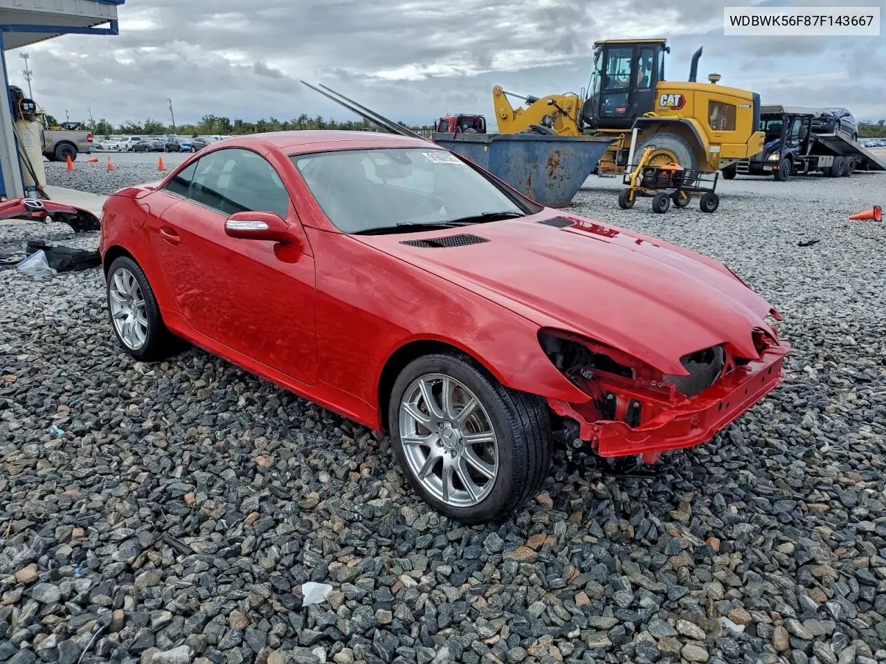 WDBWK56F87F143667 2007 Mercedes-Benz Slk 350