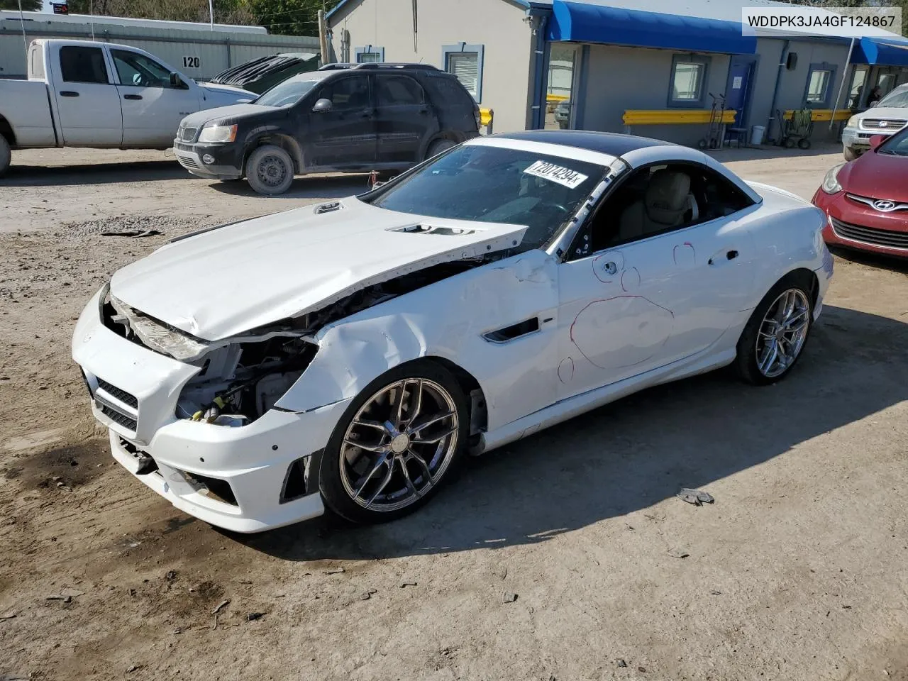 2016 Mercedes-Benz Slk 300 VIN: WDDPK3JA4GF124867 Lot: 72074294