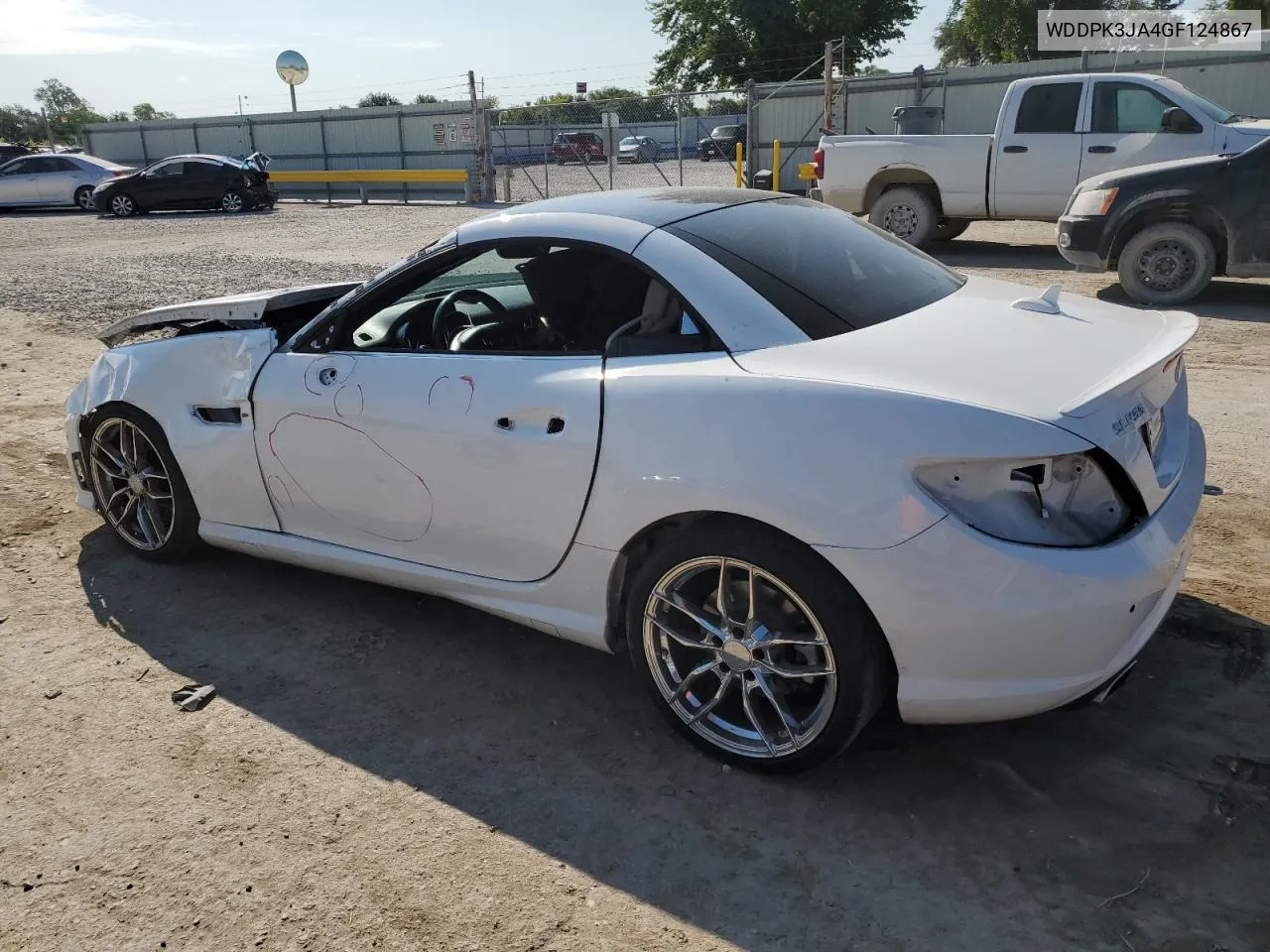 2016 Mercedes-Benz Slk 300 VIN: WDDPK3JA4GF124867 Lot: 72074294