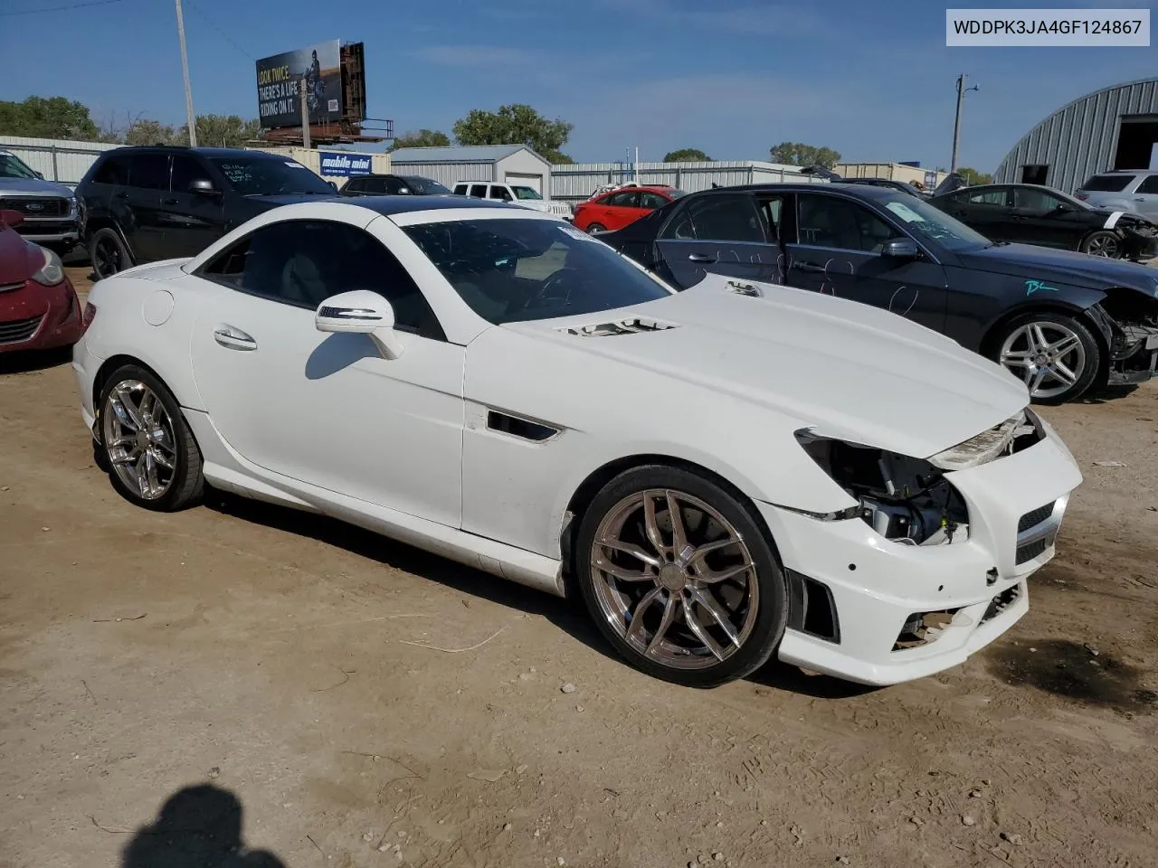 2016 Mercedes-Benz Slk 300 VIN: WDDPK3JA4GF124867 Lot: 72074294