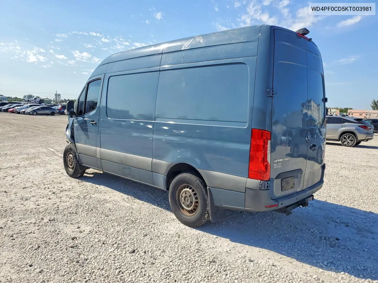WD4PF0CD5KT003981 2019 Mercedes-Benz Sprinter 2500