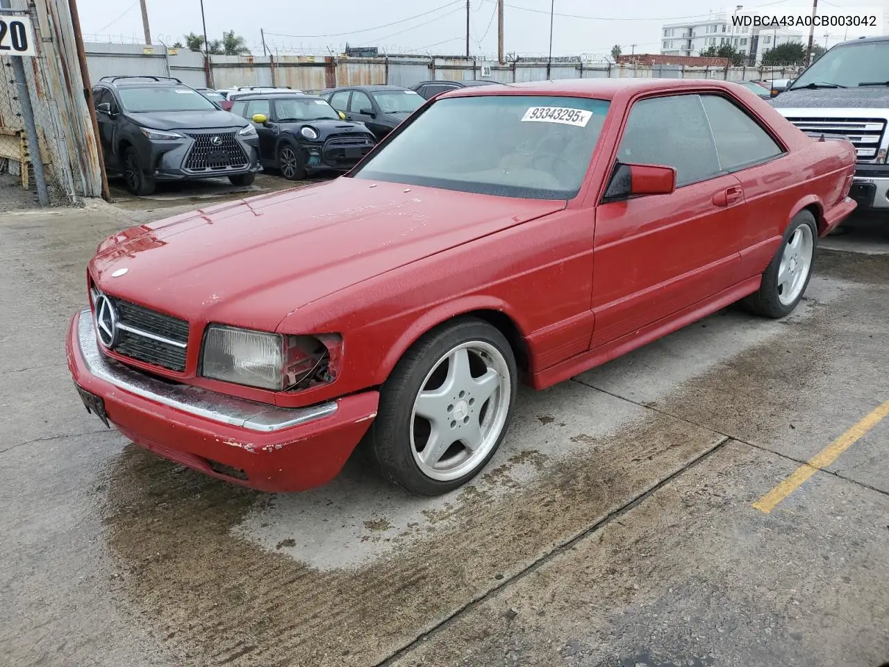 WDBCA43A0CB003042 1982 Mercedes-Benz 380 Sec