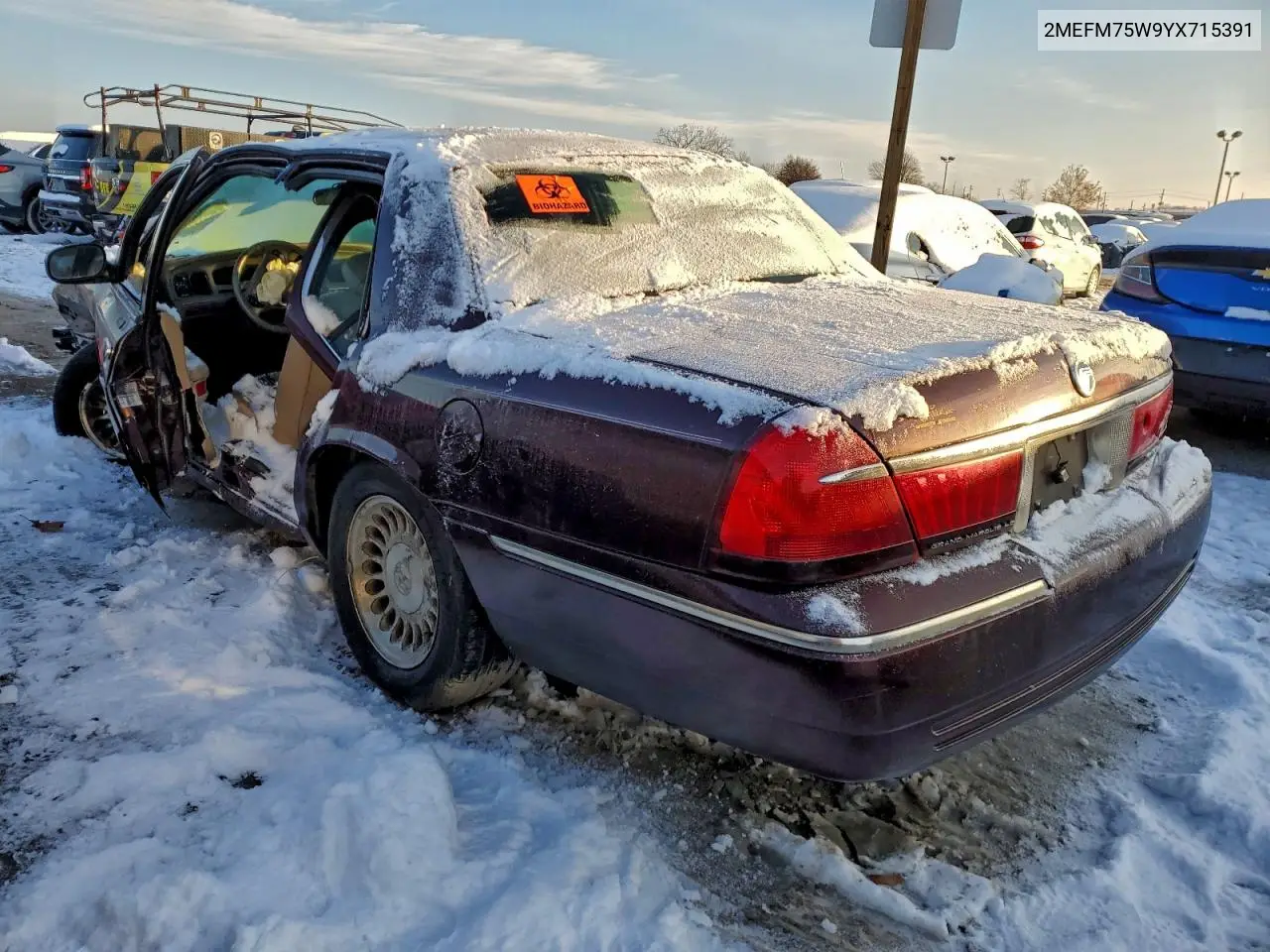 2MEFM75W9YX715391 2000 Mercury Grand Marquis Ls