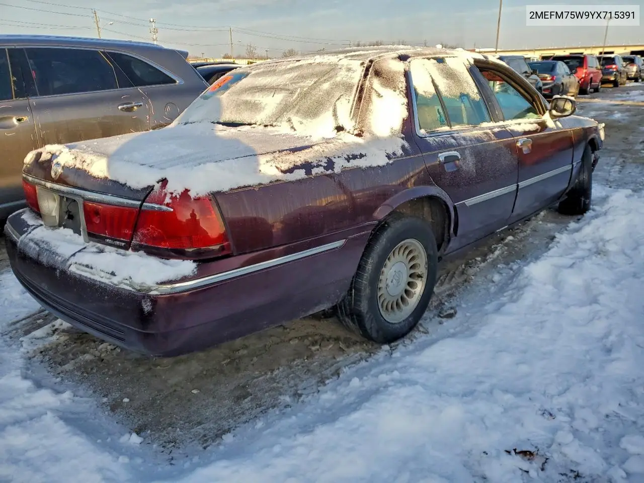 2MEFM75W9YX715391 2000 Mercury Grand Marquis Ls