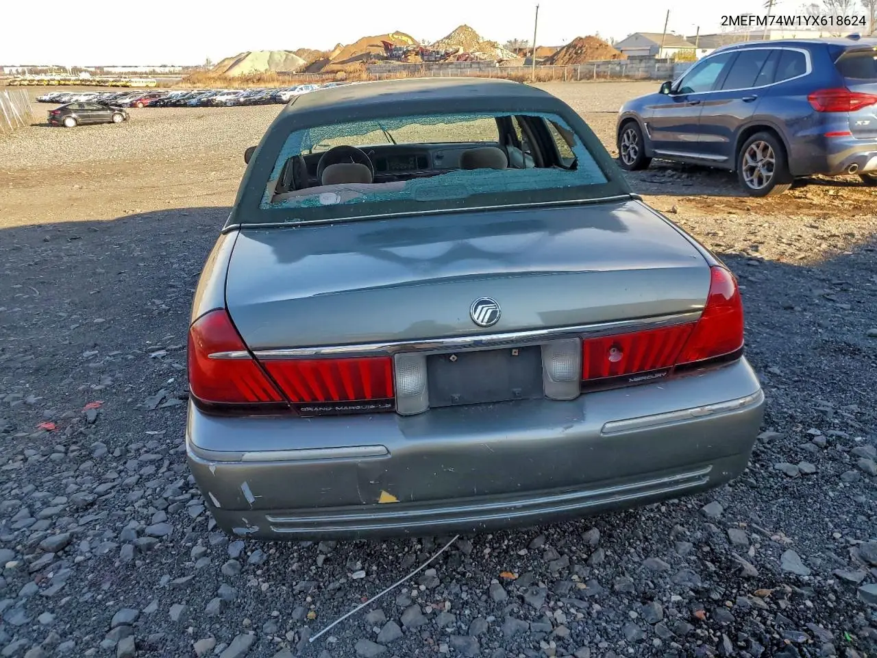 2MEFM74W1YX618624 2000 Mercury Grand Marquis Gs