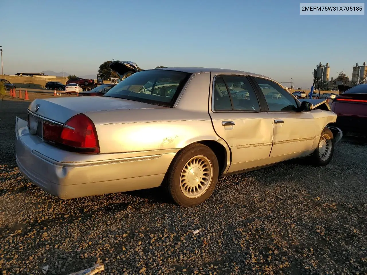 2MEFM75W31X705185 2001 Mercury Grand Marquis Ls