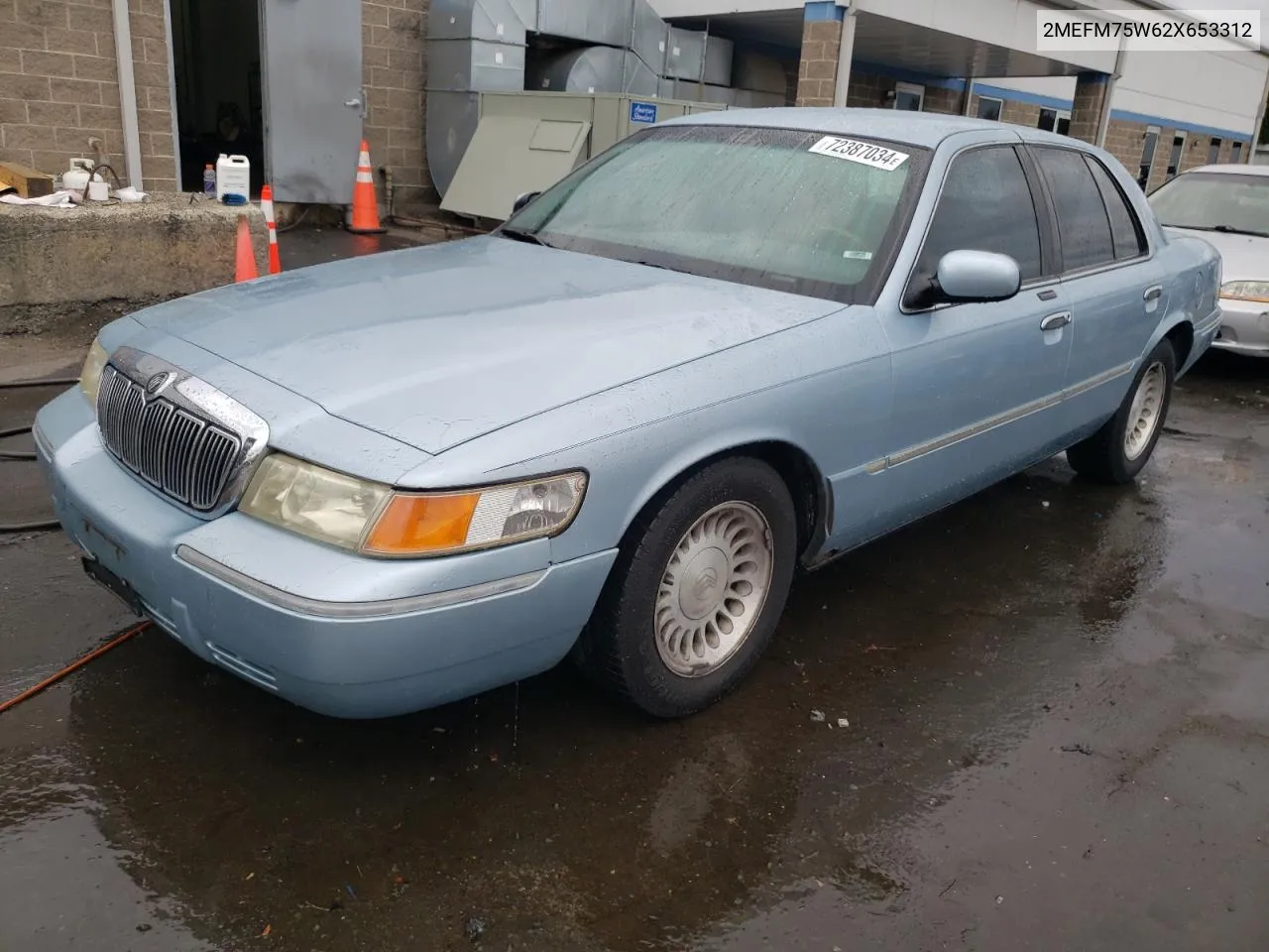 2MEFM75W62X653312 2002 Mercury Grand Marquis Ls