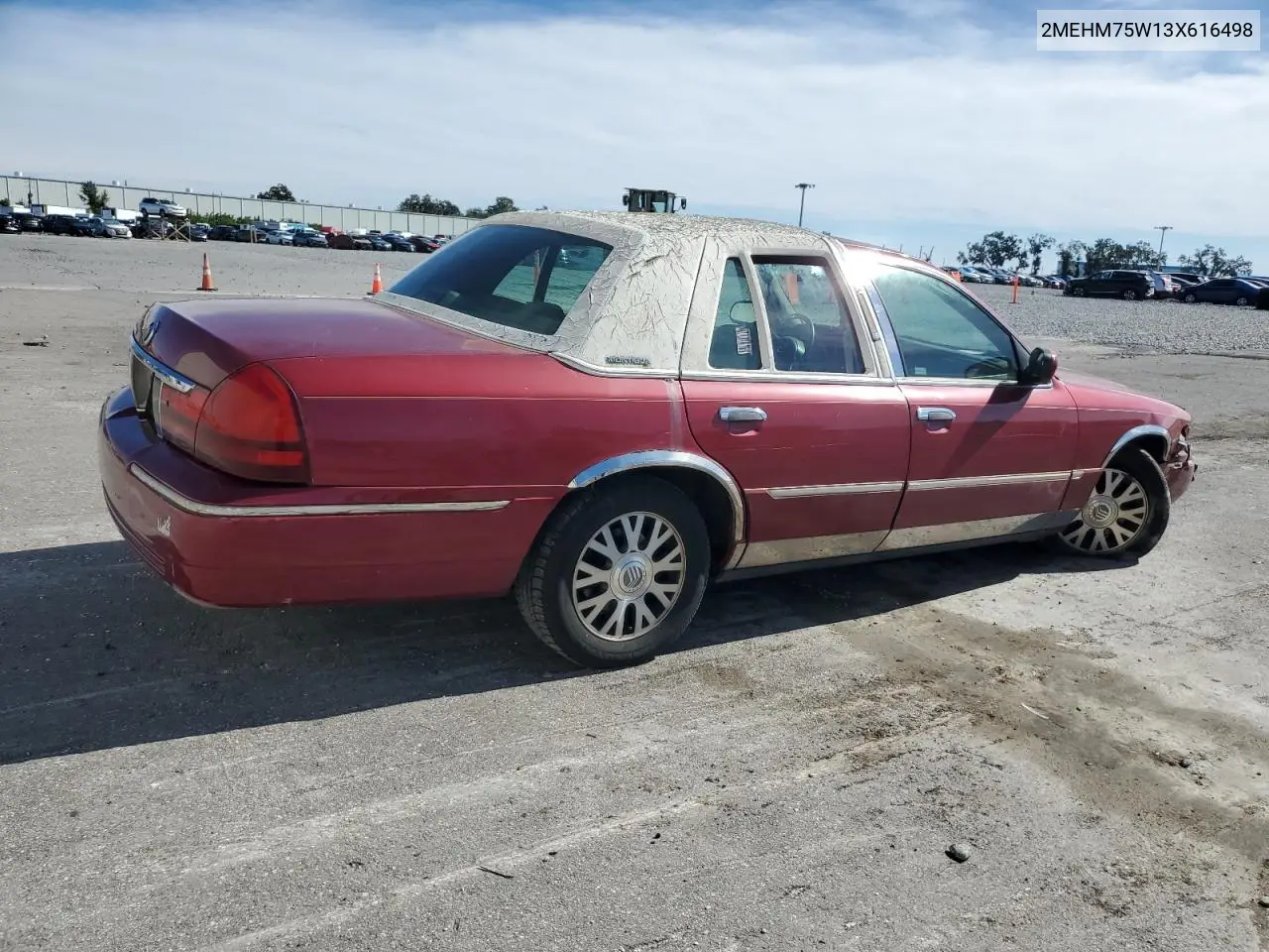 2MEHM75W13X616498 2003 Mercury Grand Marquis Ls