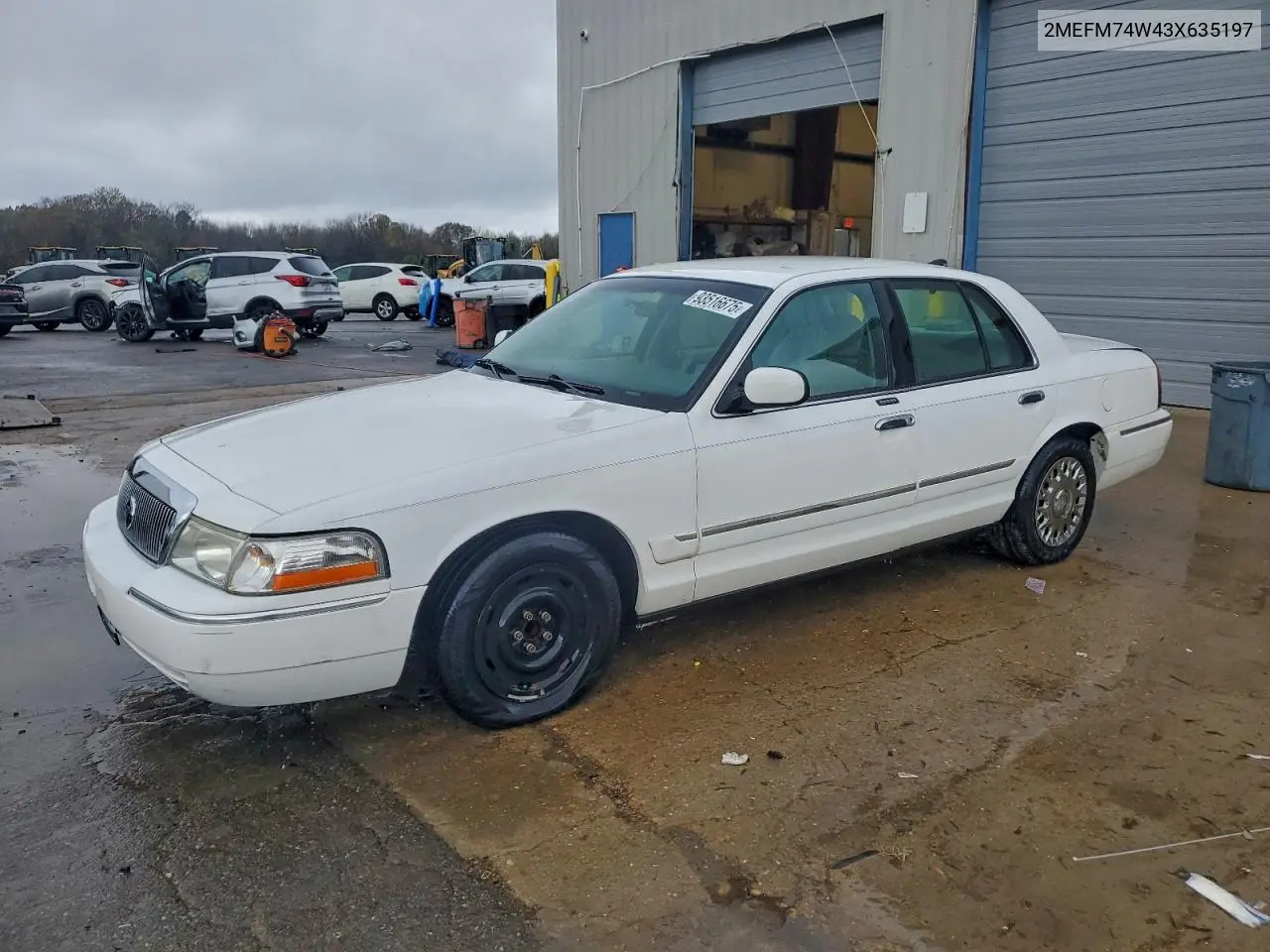 2MEFM74W43X635197 2003 Mercury Grand Marquis Gs