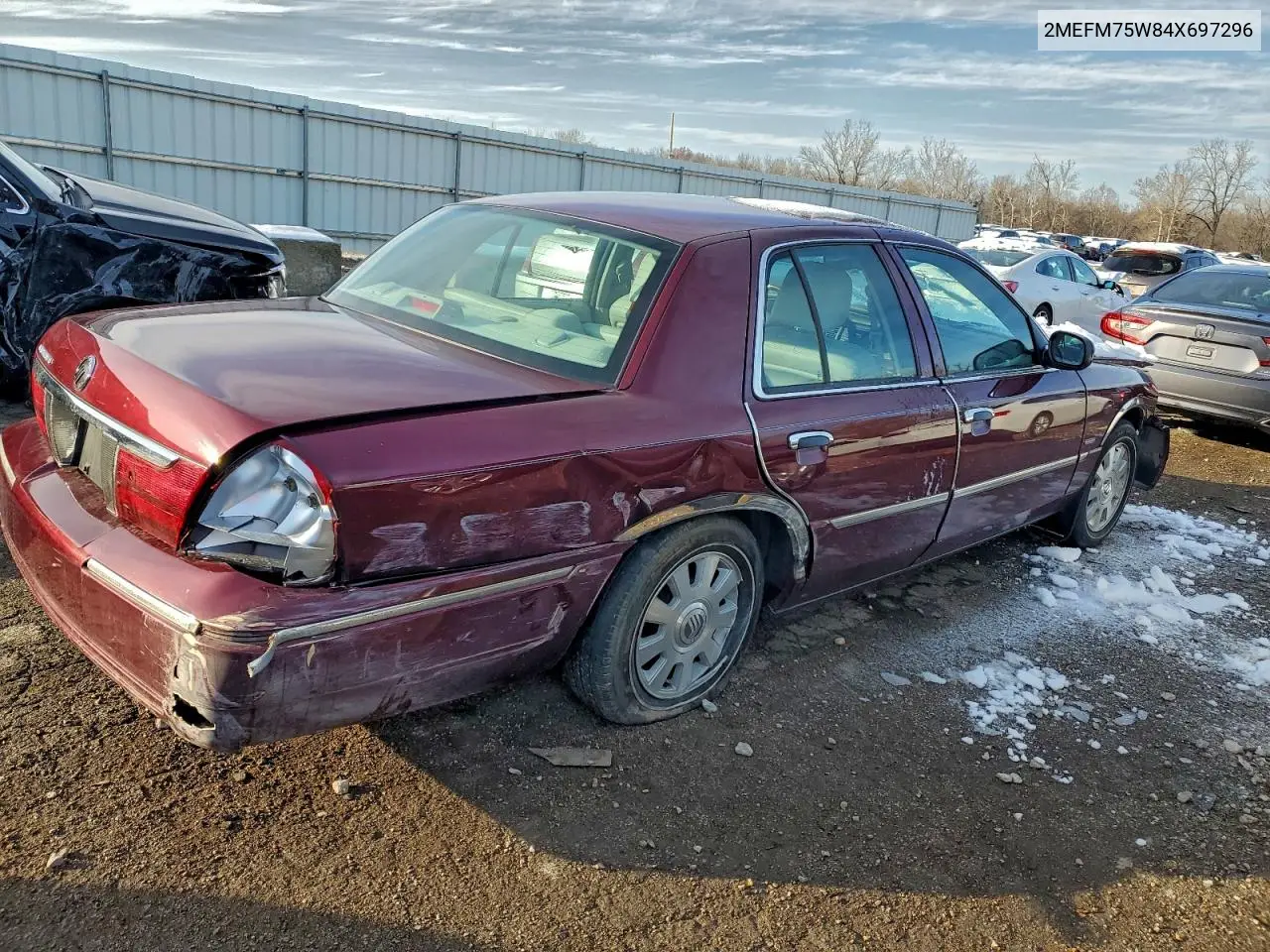2MEFM75W84X697296 2004 Mercury Grand Marquis Ls