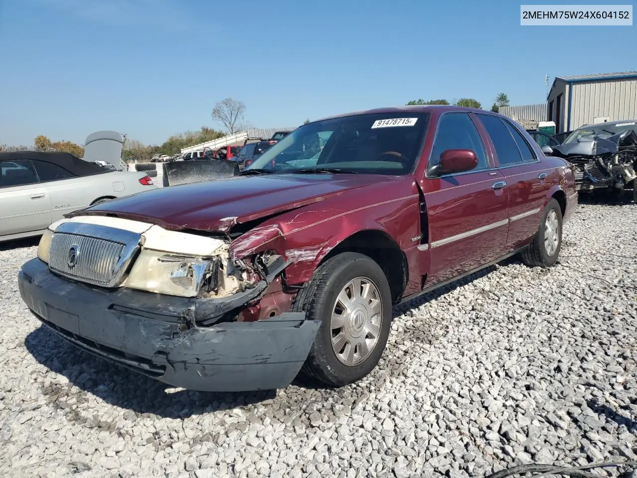 2MEHM75W24X604152 2004 Mercury Grand Marquis Ls