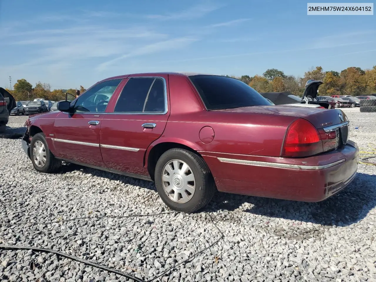 2MEHM75W24X604152 2004 Mercury Grand Marquis Ls