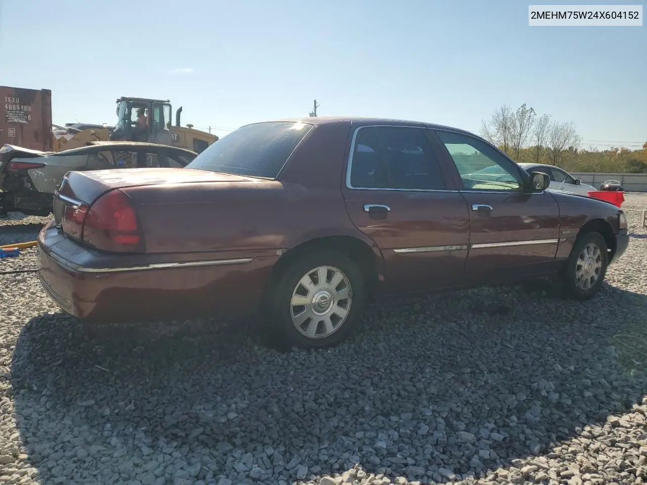 2MEHM75W24X604152 2004 Mercury Grand Marquis Ls