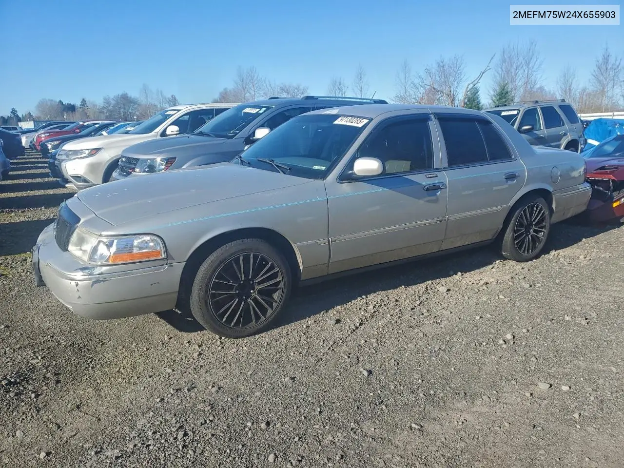 2MEFM75W24X655903 2004 Mercury Grand Marquis Ls
