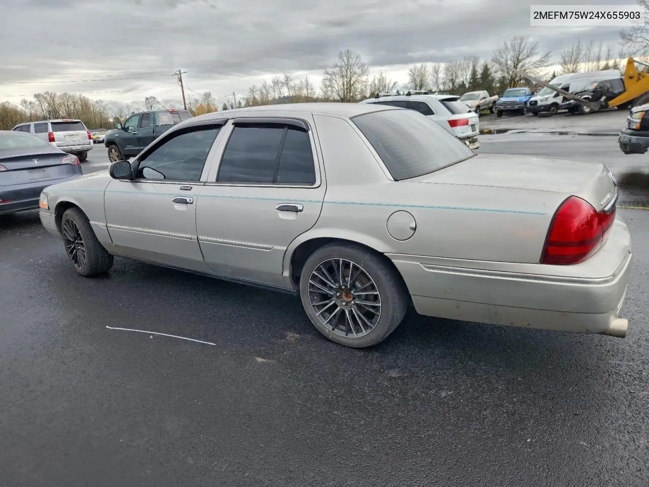2MEFM75W24X655903 2004 Mercury Grand Marquis Ls