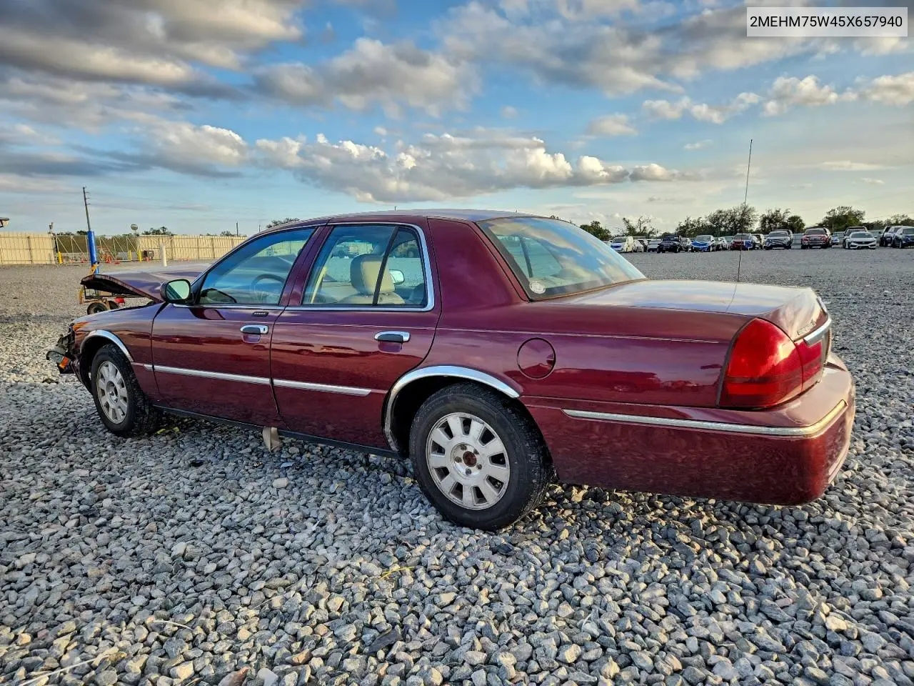 2MEHM75W45X657940 2005 Mercury Grand Marquis Ls