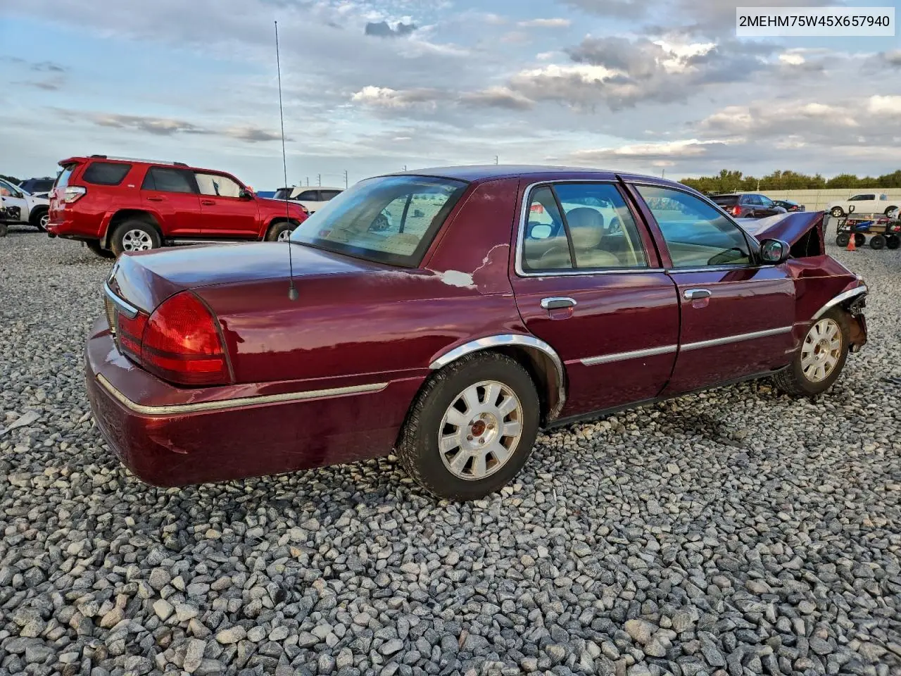 2MEHM75W45X657940 2005 Mercury Grand Marquis Ls