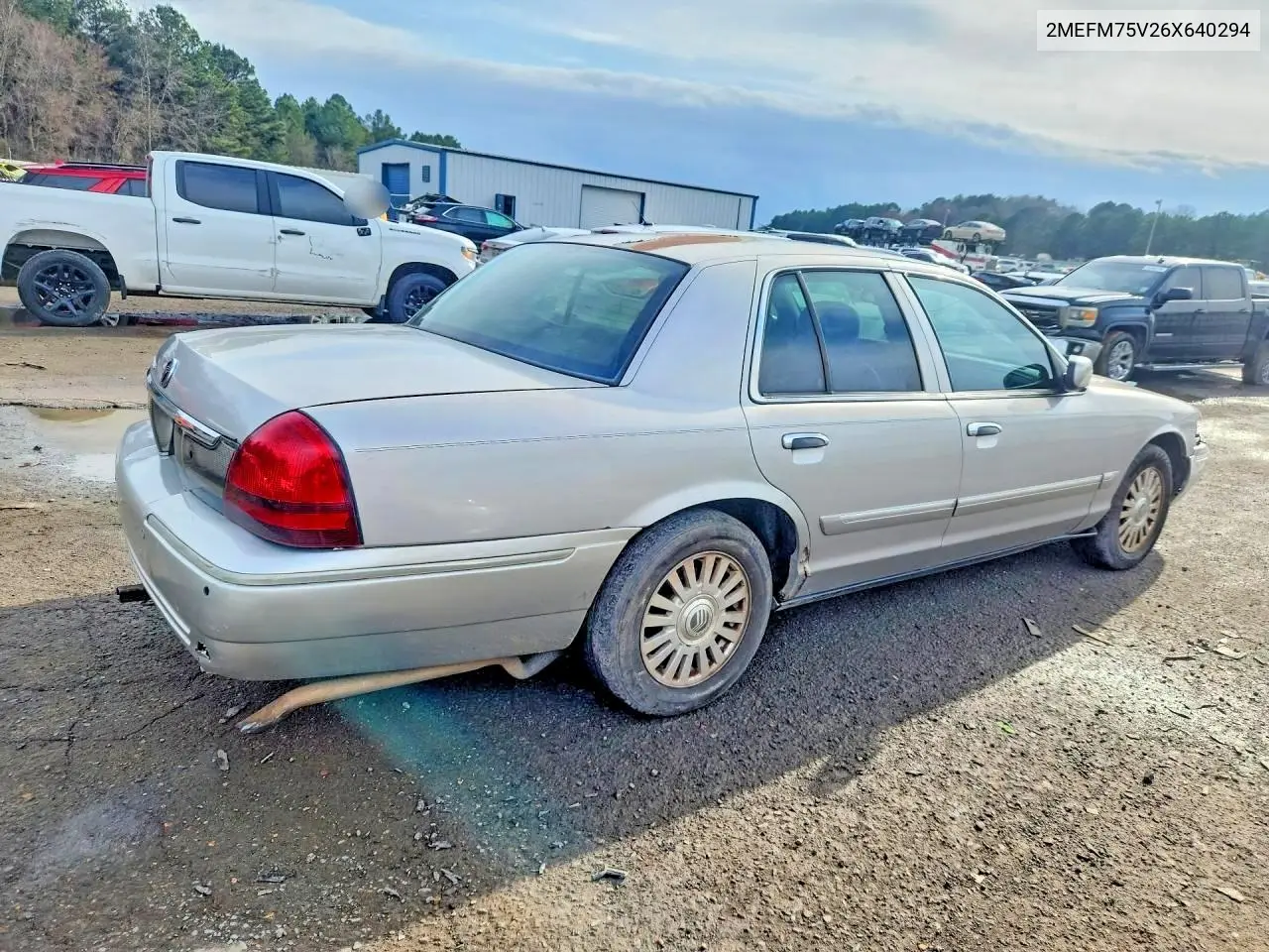 2MEFM75V26X640294 2006 Mercury Grand Marquis Ls
