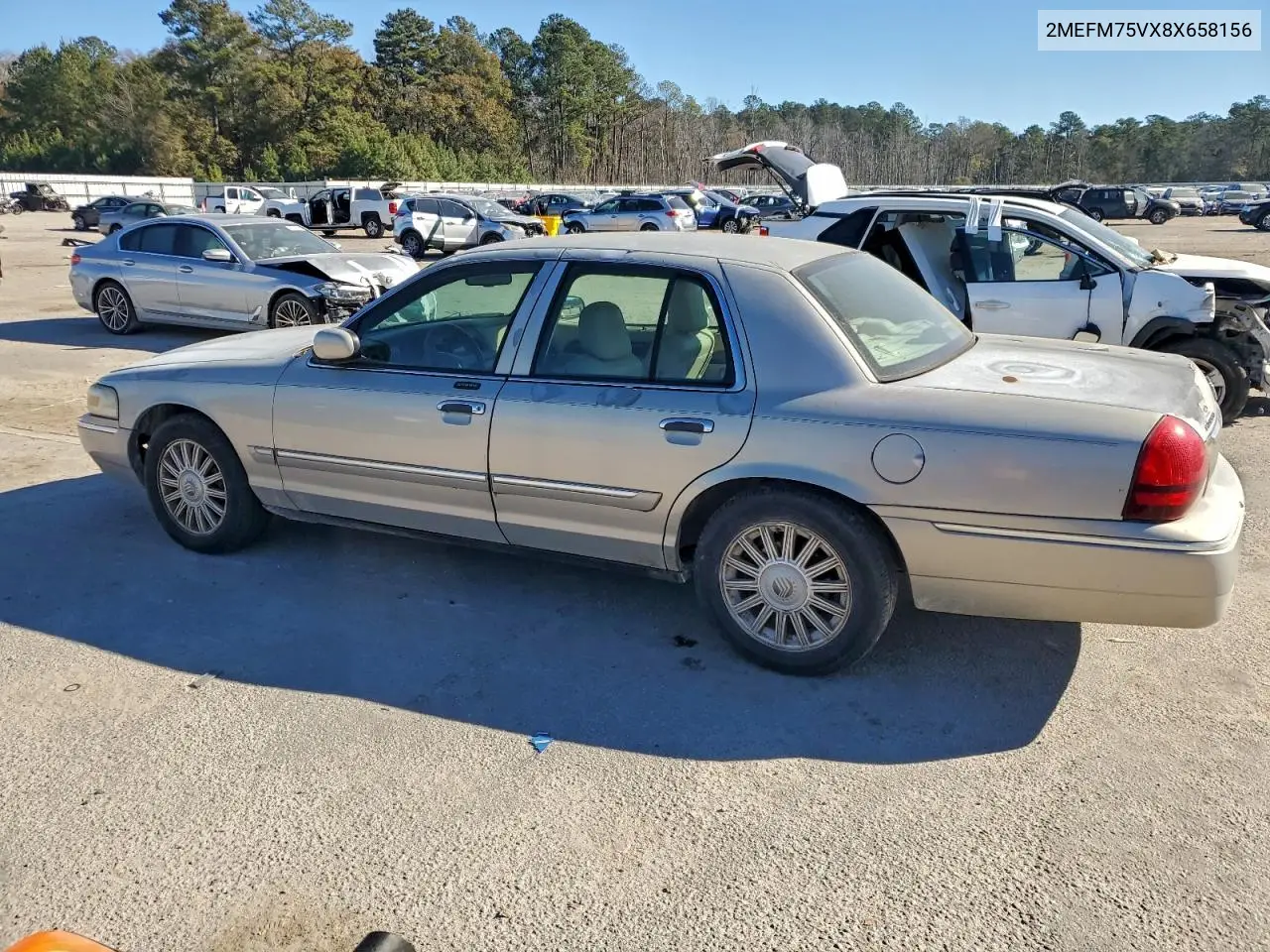2MEFM75VX8X658156 2008 Mercury Grand Marquis Ls